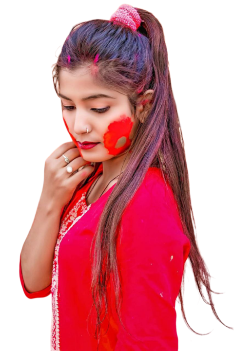 Girl Holi Holi Colors royalty free PNG transparent image download