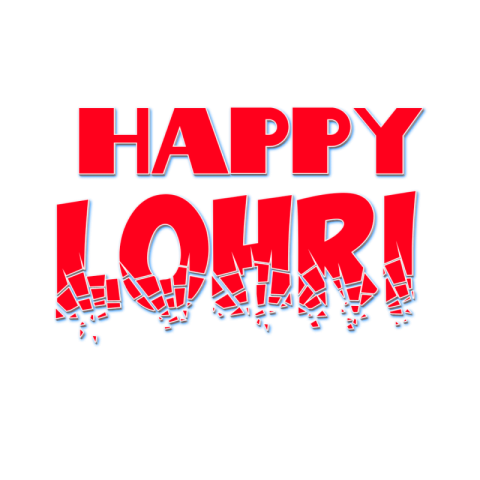 Happy Lohri PNG | happy Lohri text PNG images download