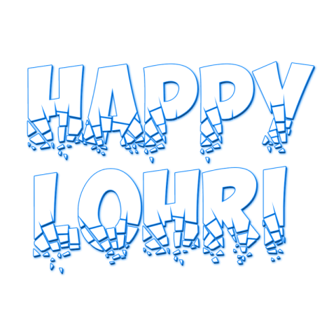 Happy Lohri festival PNG image