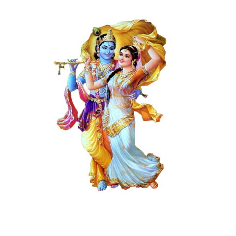 Krishna Radha PNG image download free