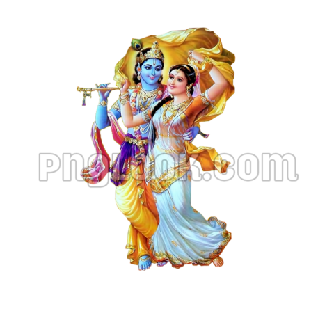 Krishna Radha PNG image download free