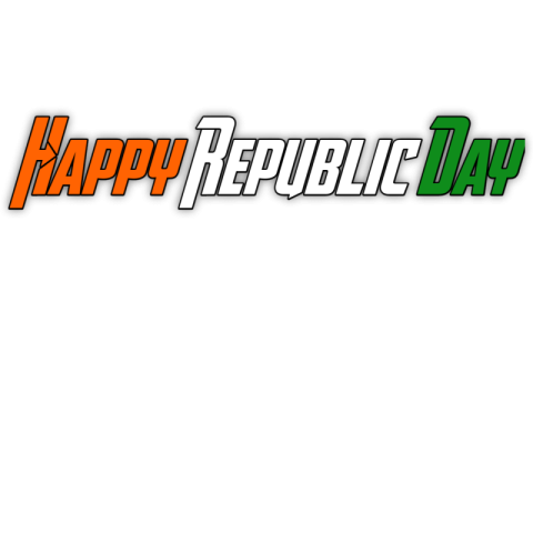 Republic Day English Tex png download free