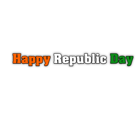 Happ Republic Day 26 January ENGLISH tex png