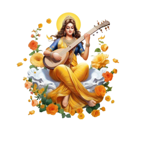 SARASWATI PUJA PNG IMAGES HD DOWNLOAD FREE