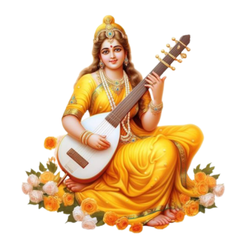 SARASWATI ji PNG full Image download free