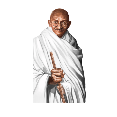 standing mahatma gandhi png transparent image download