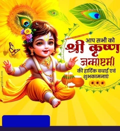Krishna Janmashtami background image download free
