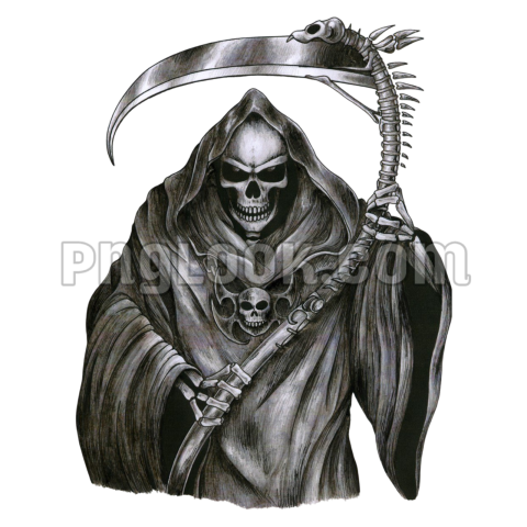 Devil grim Reaper tattoo PNG transparent image download